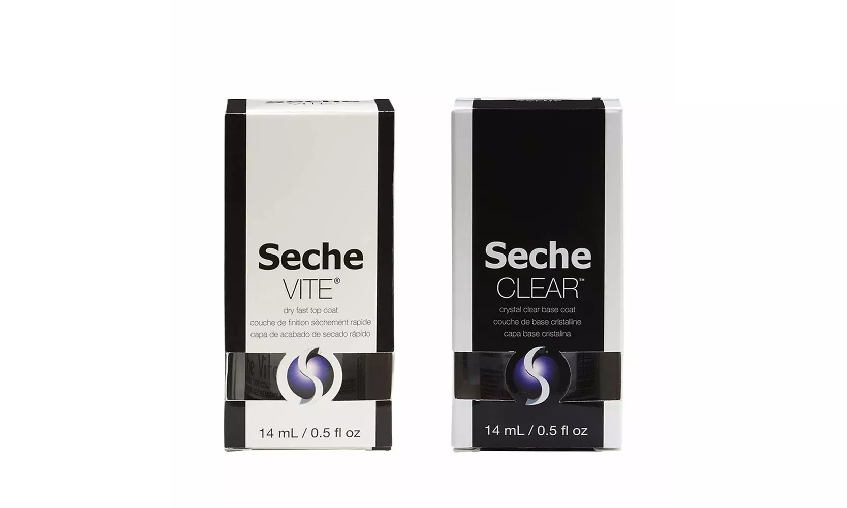 Seche Clear and Seche Vite, Base Coat and Top Coat for Nail Polish - Second Medium