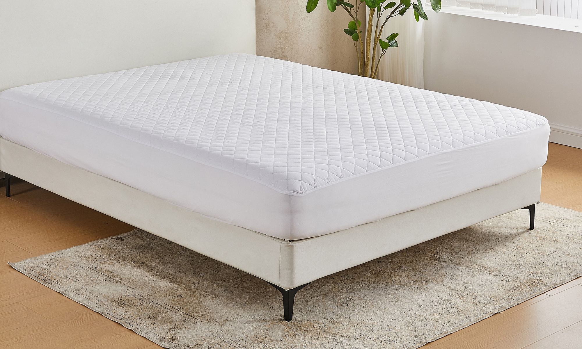 Down Alternative Box Stitched Mattress Pad