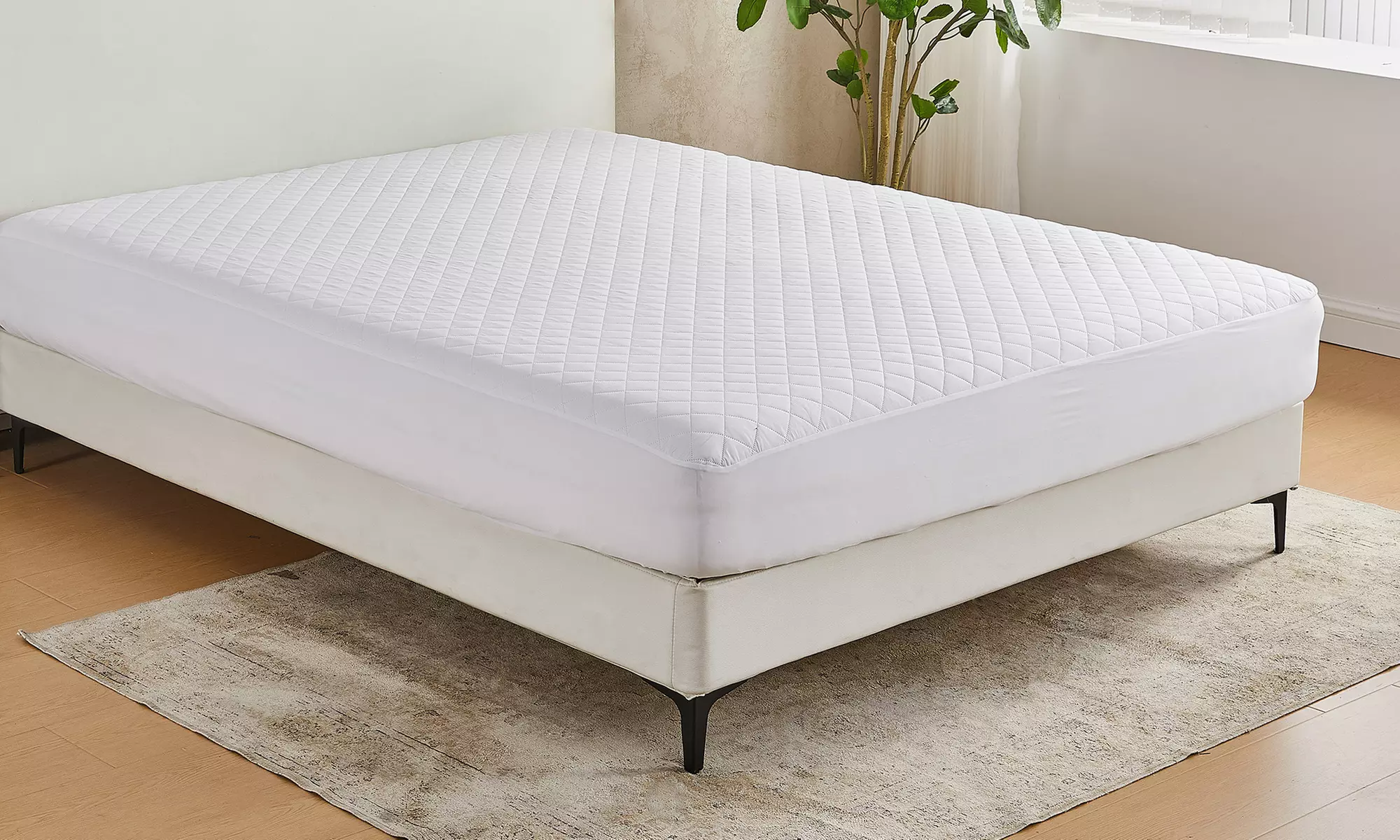 Down Alternative Box Stitched Mattress Pad