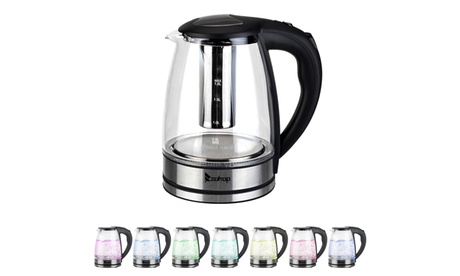 HD-1861-A 110V 1500W 1.8L Electric Glass Kettle US Plug HD-1861-A Multi-color