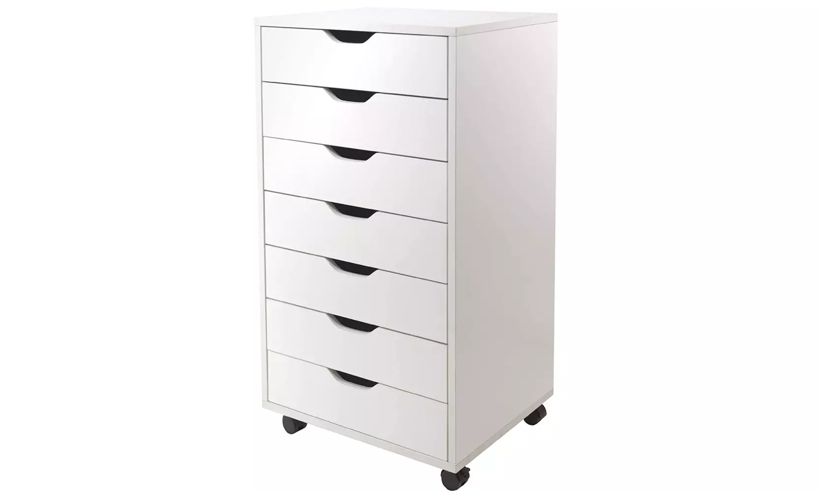 5/7-Drawer Wood Filing Cabinet Office Mobile Storage Cabinet - Second Medium