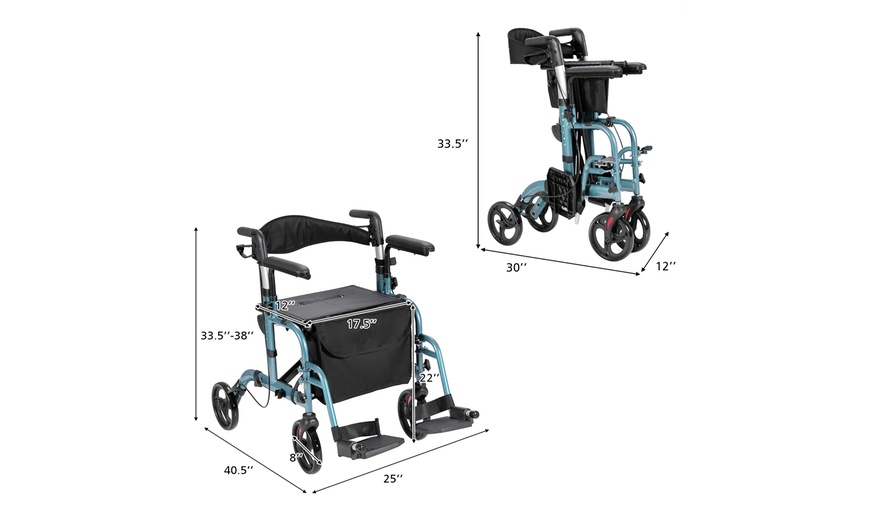 Up To 47% Off on Goplus Folding Rollator Walke... | Groupon Goods