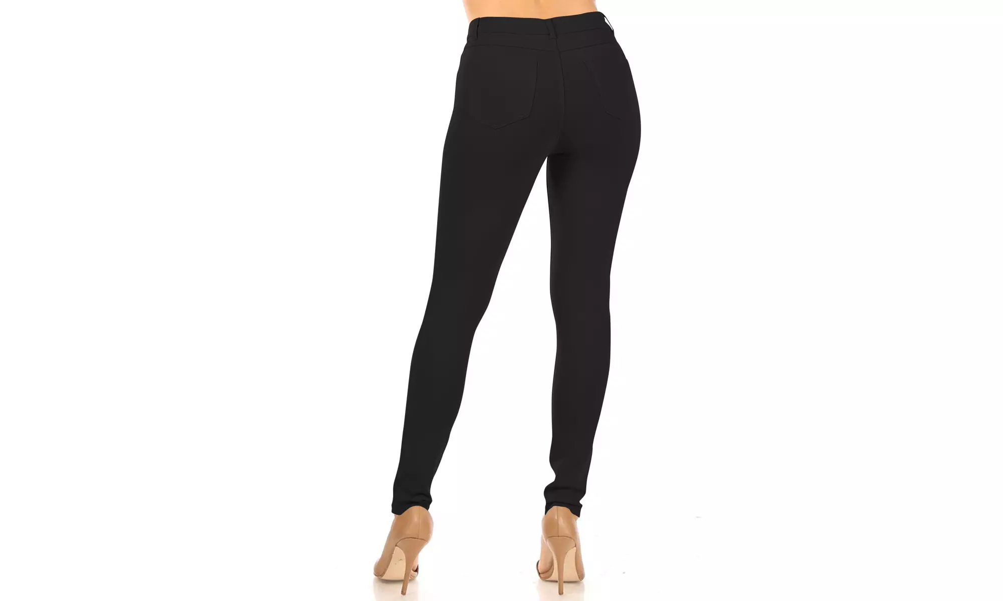 Women's Casual Skinny Ponte Mid-Rise Pants