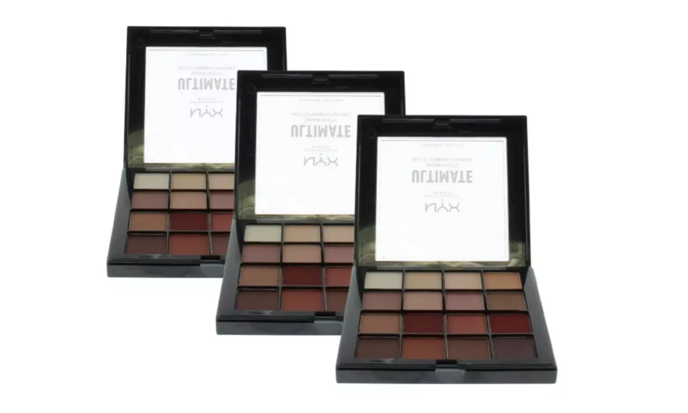 NYX Professional Makeup Shadow Palettes - Choose from 1, 2, 3 or 5 Packs