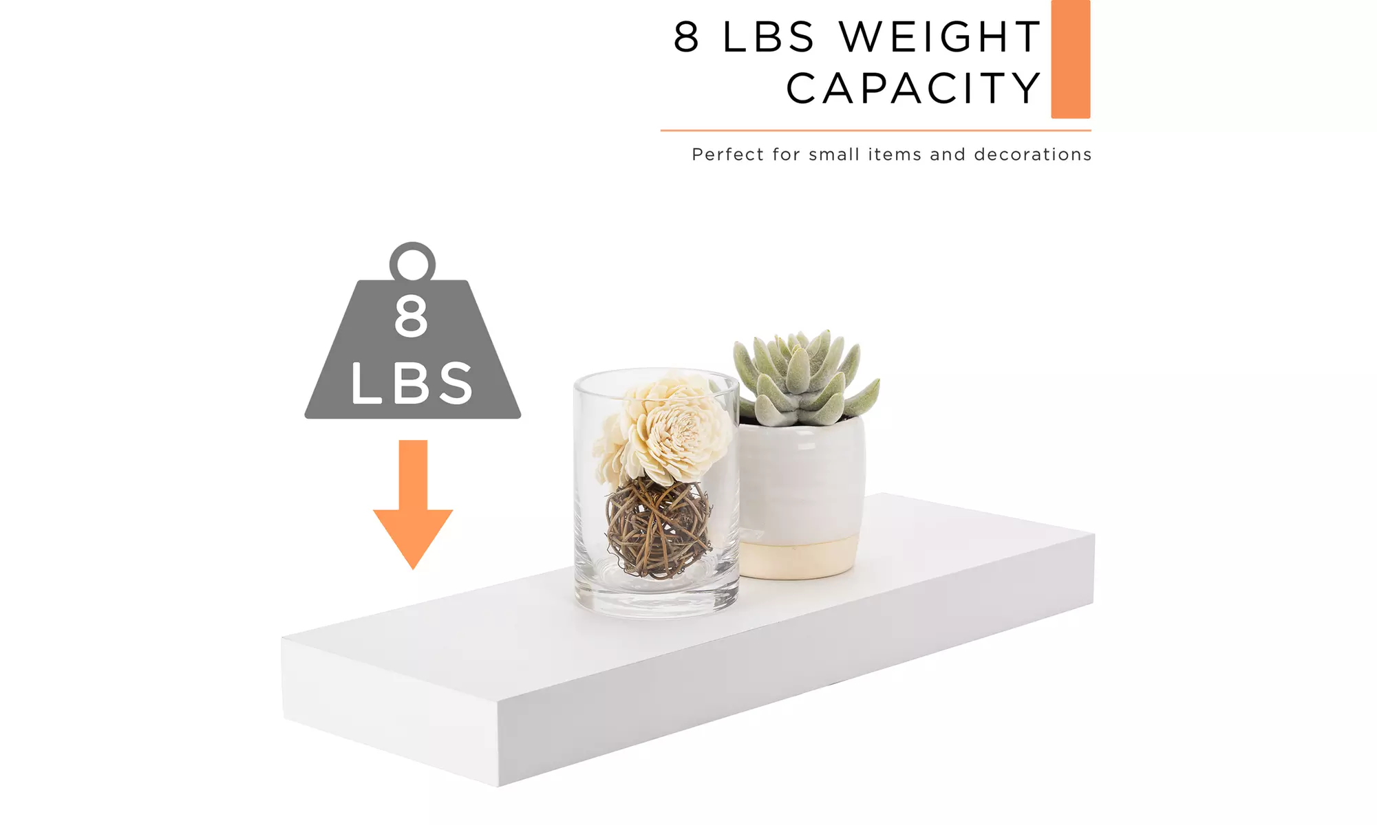 Sorbus Floating Shelves, Modern Hanging Wall Shelf Décor - 16 Inches - 3 Pack