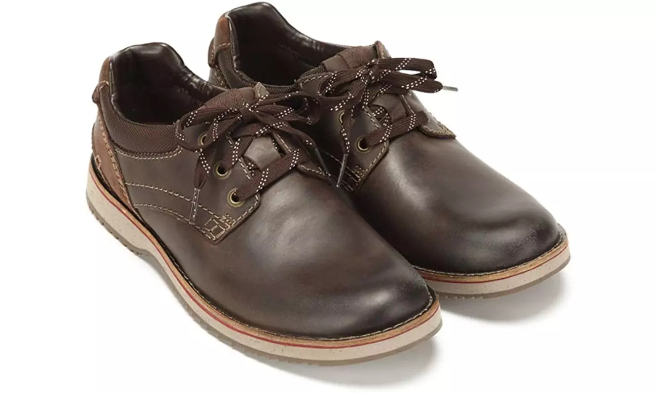 Clarks Men's Mahale Plain Casual Dark Brown Leather Lace Up Shoe 13M (26103566) - Primary Image