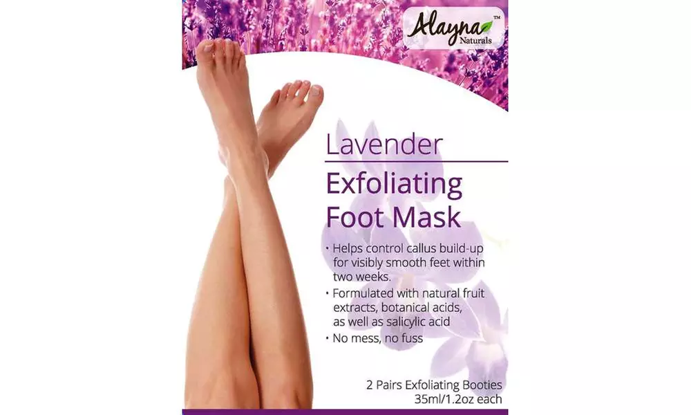 Lavender Callus and Dead Skin Foot Peel Mask (2 Pairs) - Second Medium