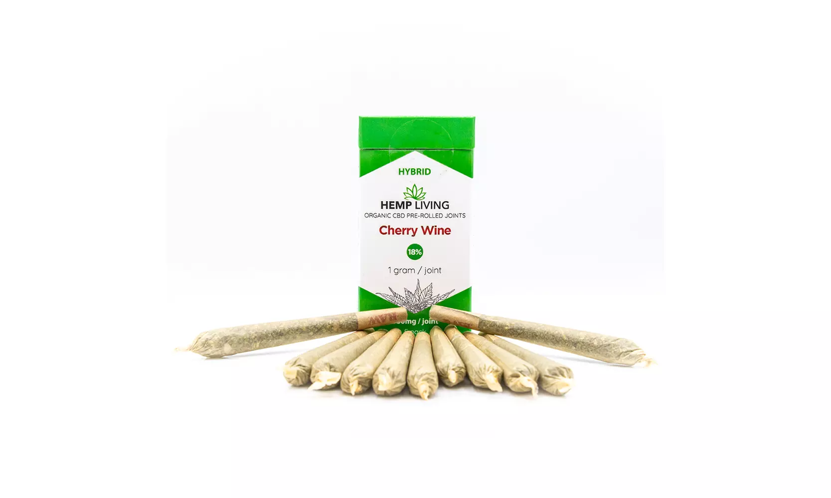 Hemp Living CBD Bud Pre-Roll 5 Pack - Cherry Wine - Second Medium