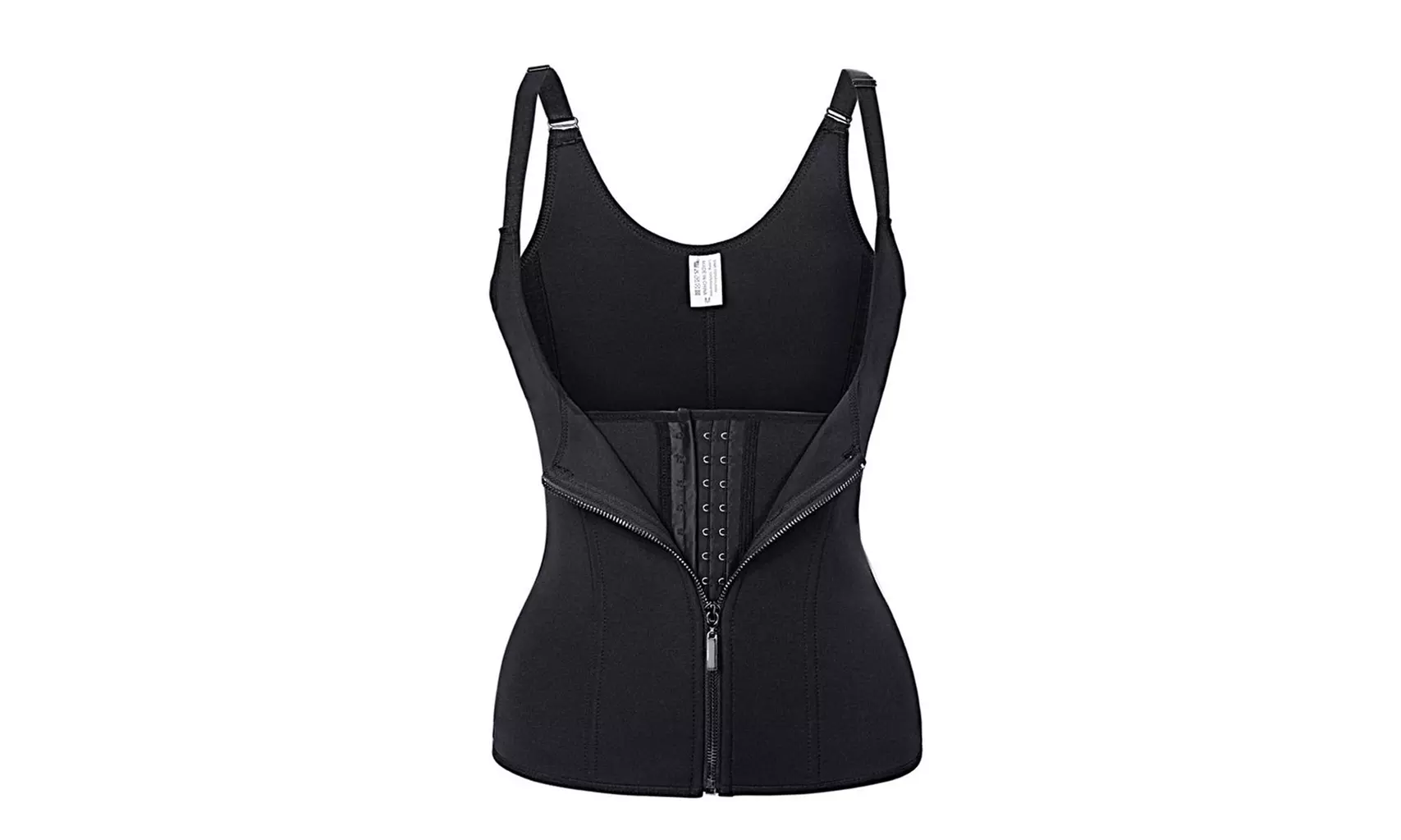 Women Sweat Neoprene Sauna Waist Trainer Vest Tummy Control Body Shaper Corset - Second Medium