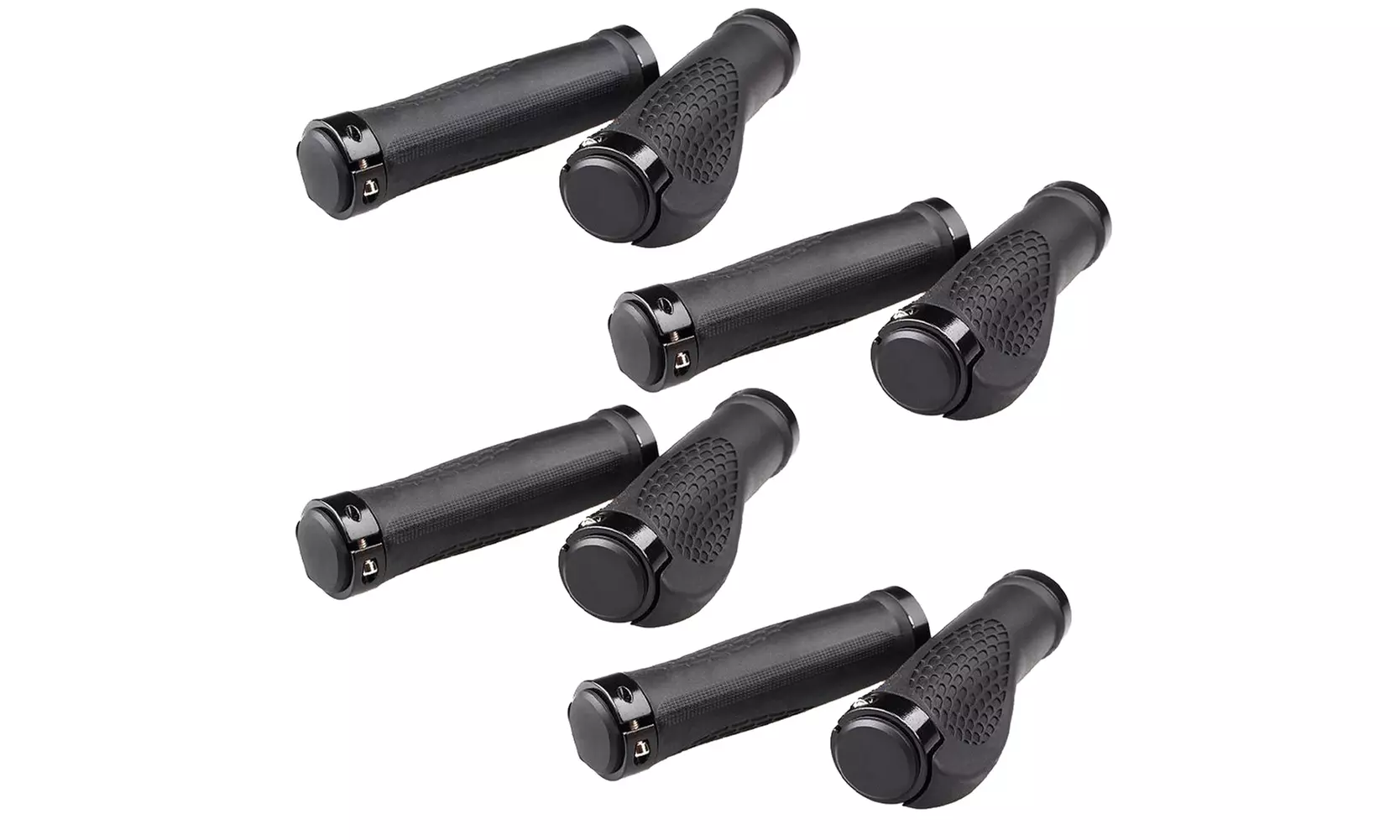 US 2-4 Pack Rubber Mountain Bike Handle Grip Bar Ergonomic Lock-on Enss MTB BMX - Second Medium