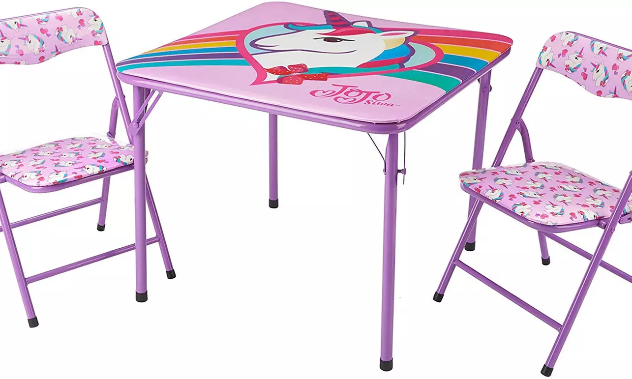 Kids Characters 3pc Table and Chairs Set - Primary Image