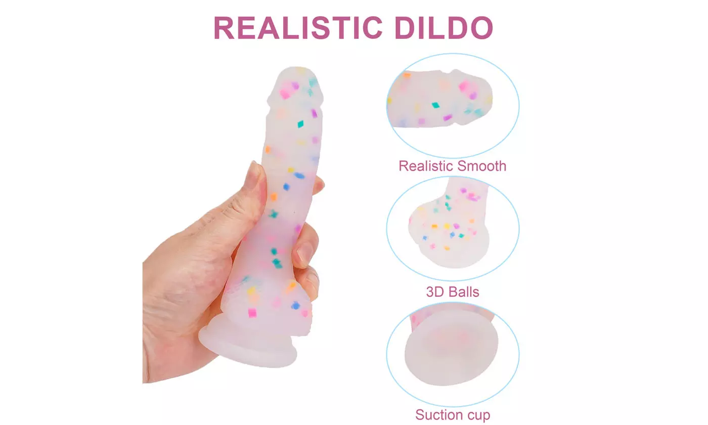 Jelly Glass Suction Cup Dildo – Waterproof Non-Vibrating Adult Toys