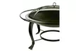 Steel Outdoor Fire Pit - Wood Burning Metal Fire Pit with Screen Cover - Second Medium