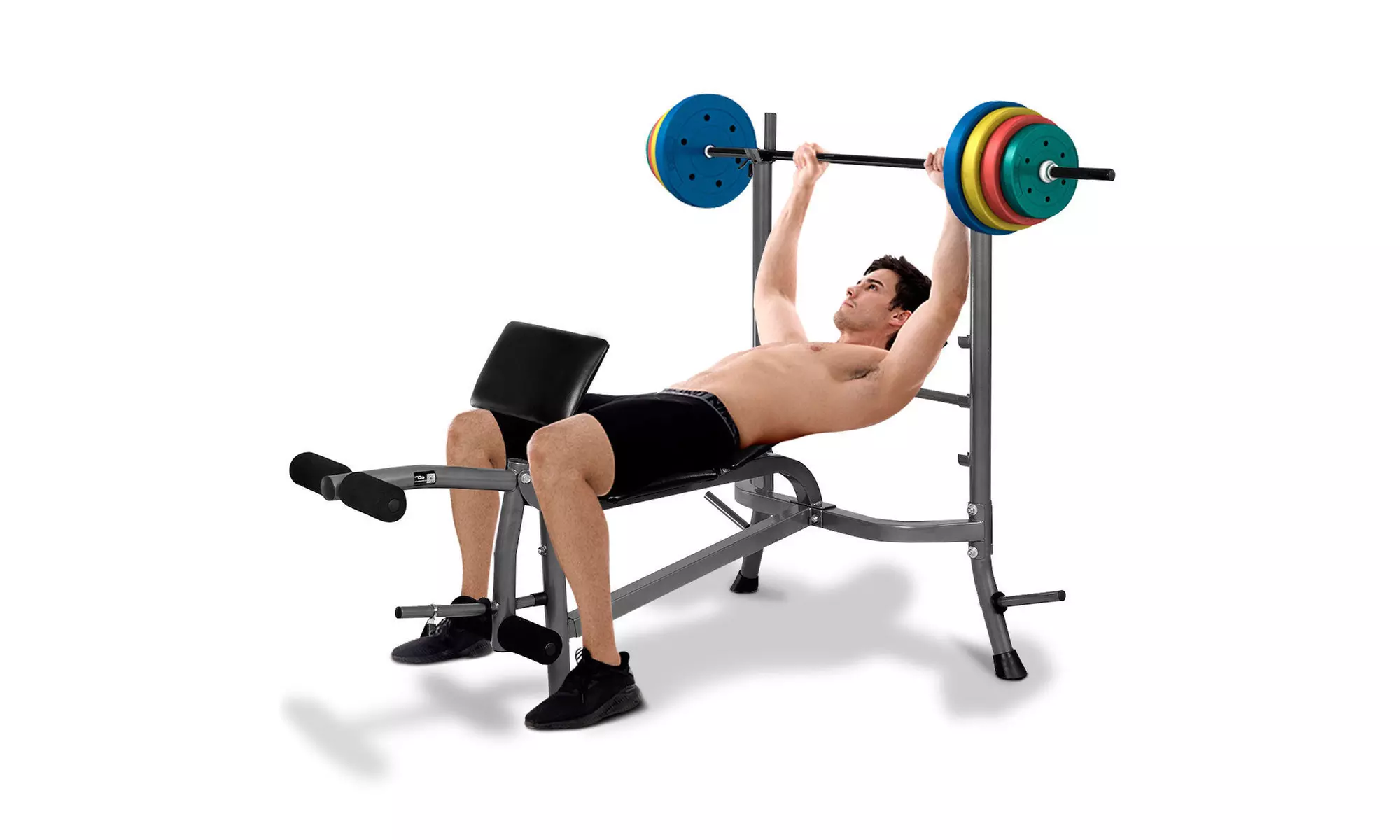 Costway Weight Lifting Bench Fitness Body Workout Home Exercise w/Bar - Primary Image