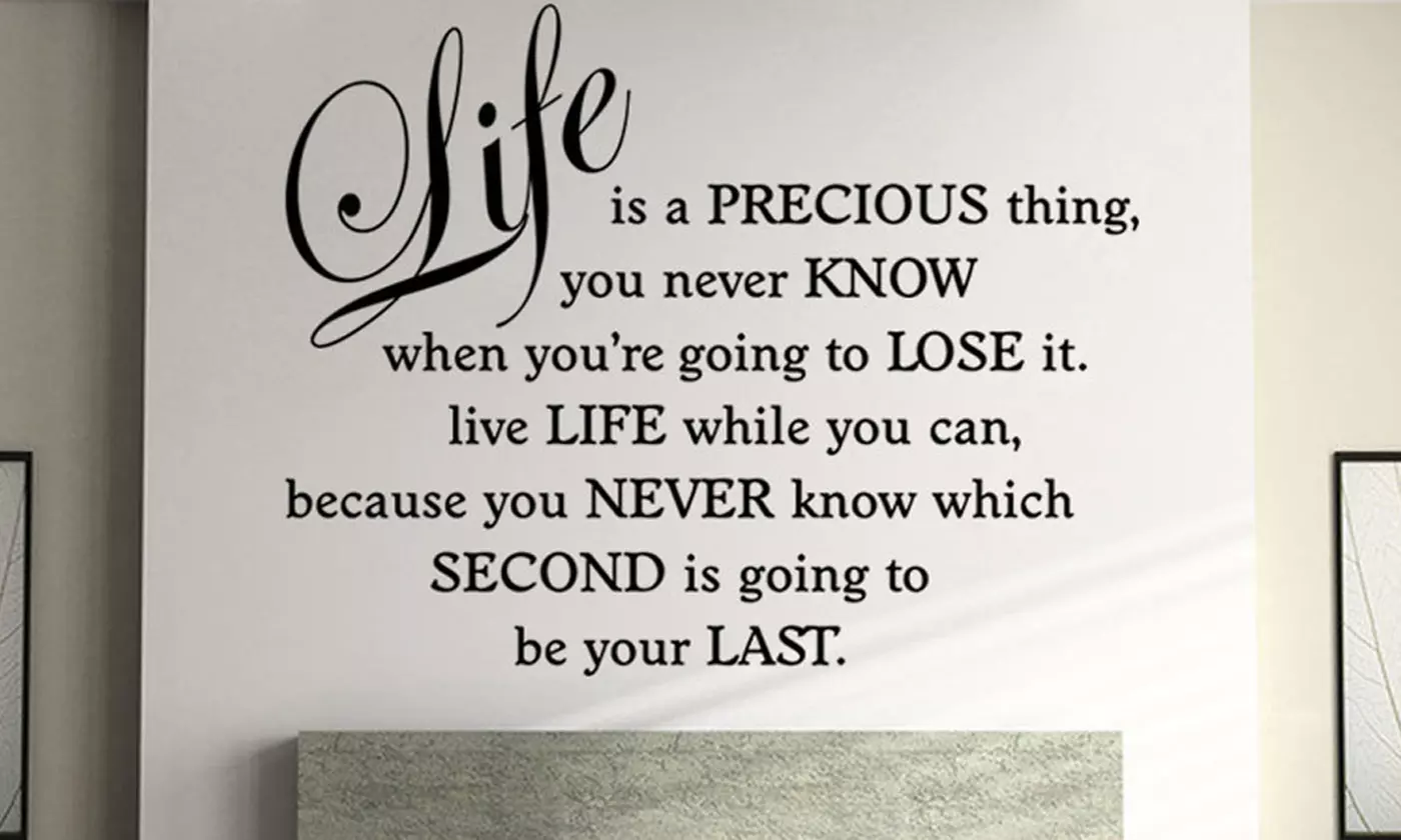 Wall Quotes Decal Removable Stickers Decor Vinyl Art - Primary Image