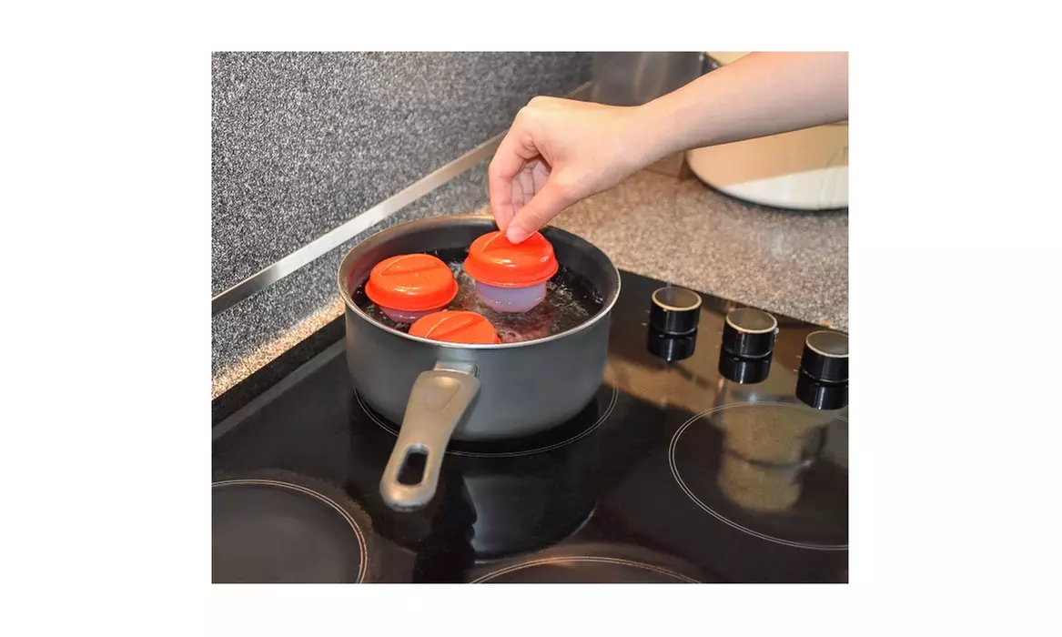 6-Pack BriteNway Silicone Egg Cooker - Second Medium