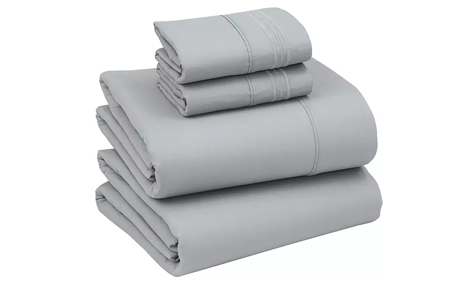 Ruvanti 1800 Series 4 Piece Microfiber Bed Sheet Set Soft Deep Pocket Sheet