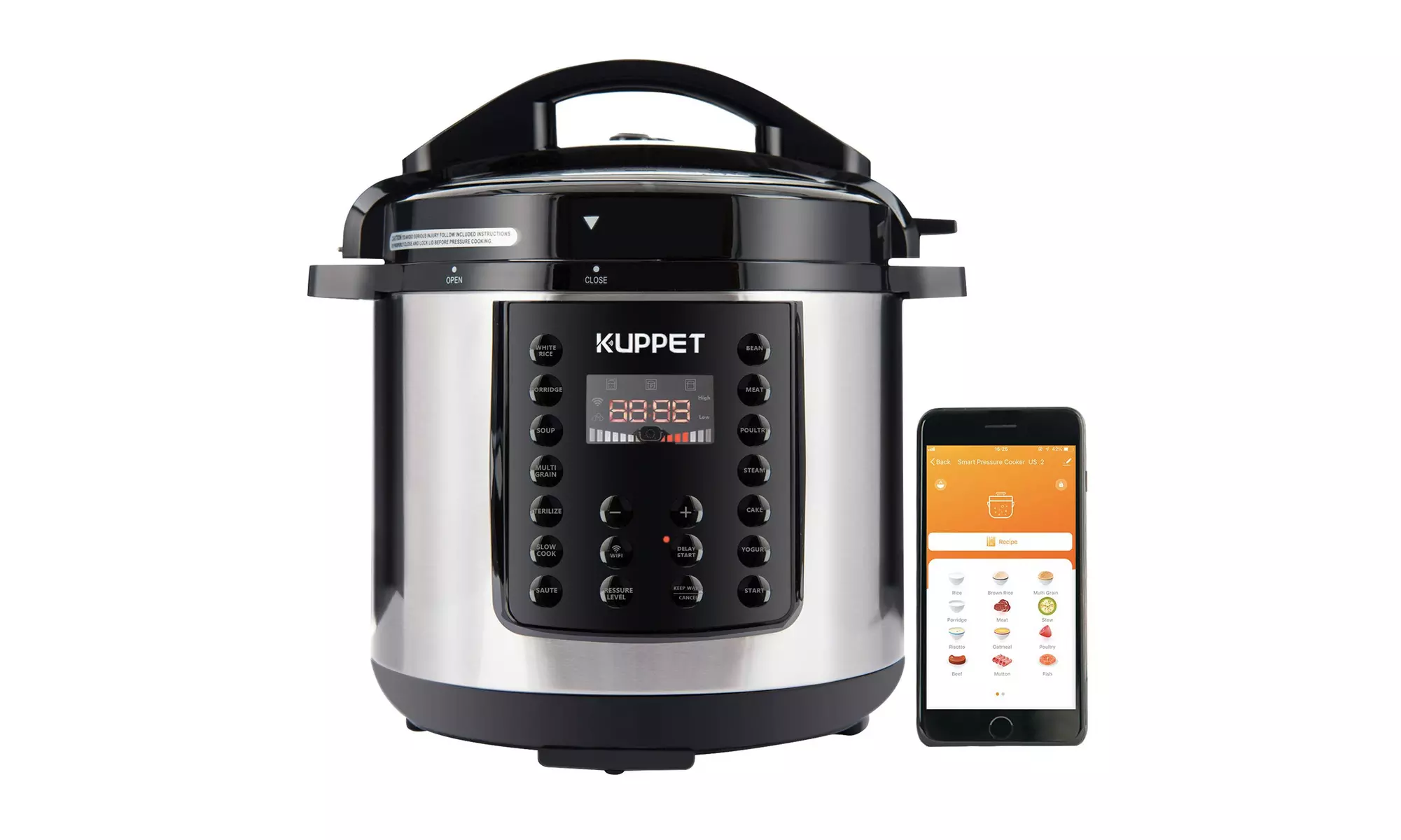KUPPET MultiPot 10-IN-1 Smart WiFi Multi use Electric Pressure cooker - Primary Image