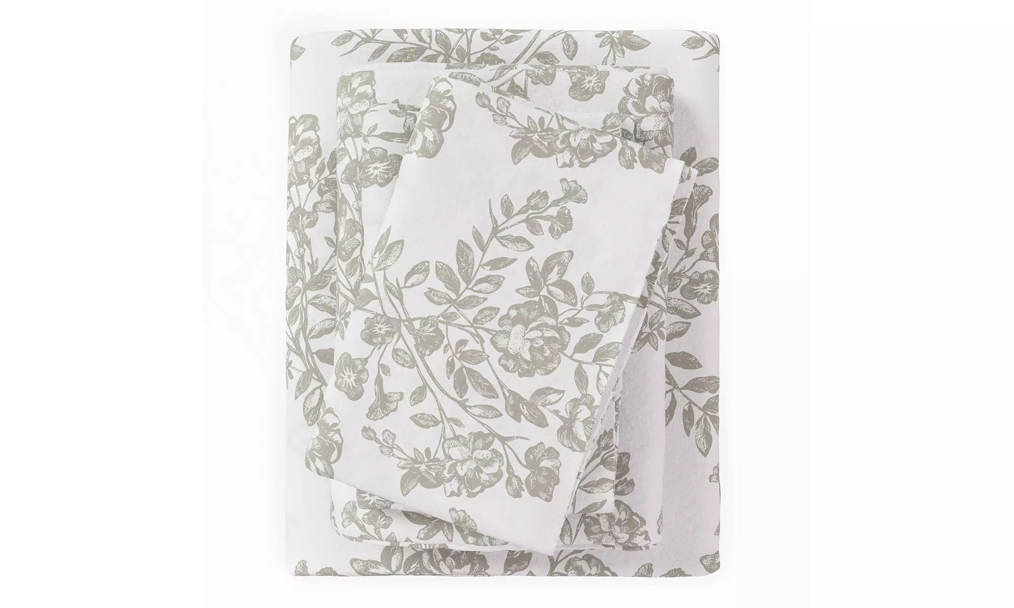 FreshFolds Premium Turkish Cotton Printed Flannel Sheet Set