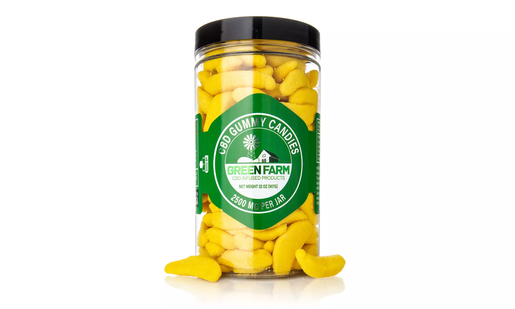 Fruit Flavored Gummies with 100% Organic CBD (500MG - 5000MG) from Green Farm