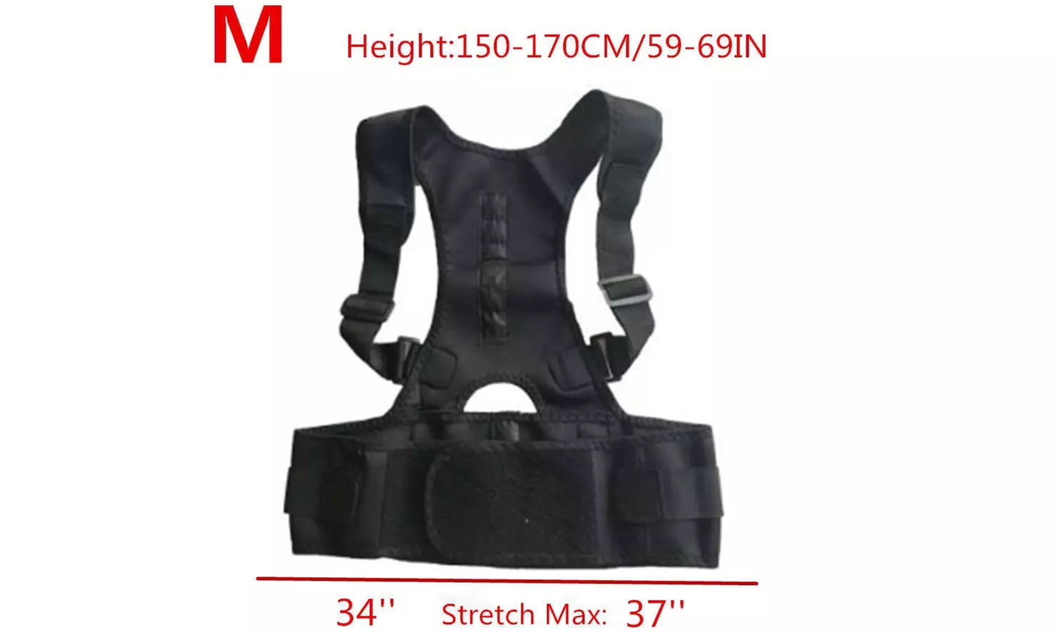 Flex Pro Posture Corrective Therapy Back Brace Belt Shoulder for Men & Women USA - Primary Image