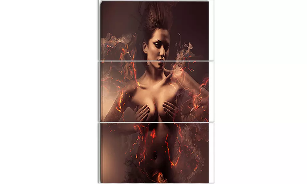 Erotic Sexy Woman - Sensual Contemporary Metal Wall Art - Primary Image