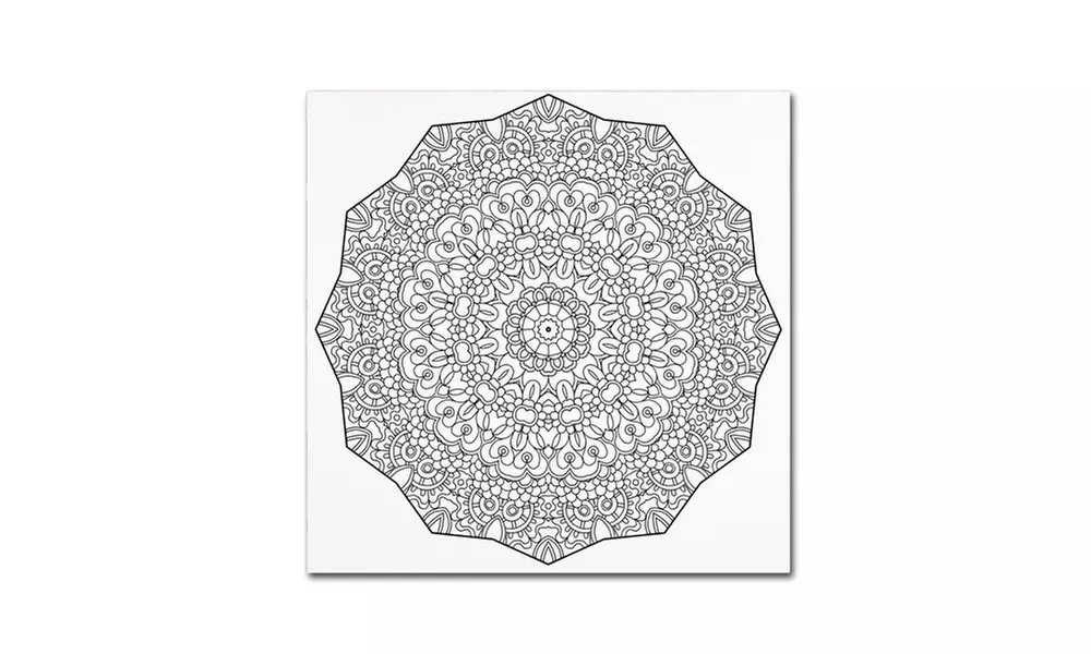 Kathy G. Ahrens 'Mixed Coloring Book 25' Canvas Art - Second Medium