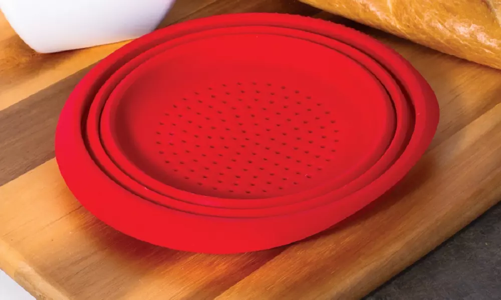 9" Collapsible Silicone Colander (4-Colors)