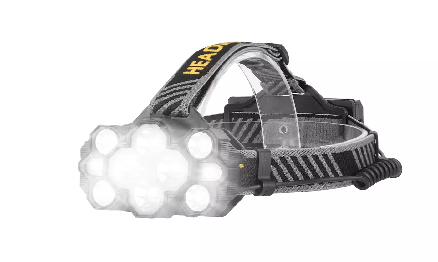 LakeForest 20,000LM LED Rechargeable Headlamp Flashlight Head Torch Headlight - Primary Image