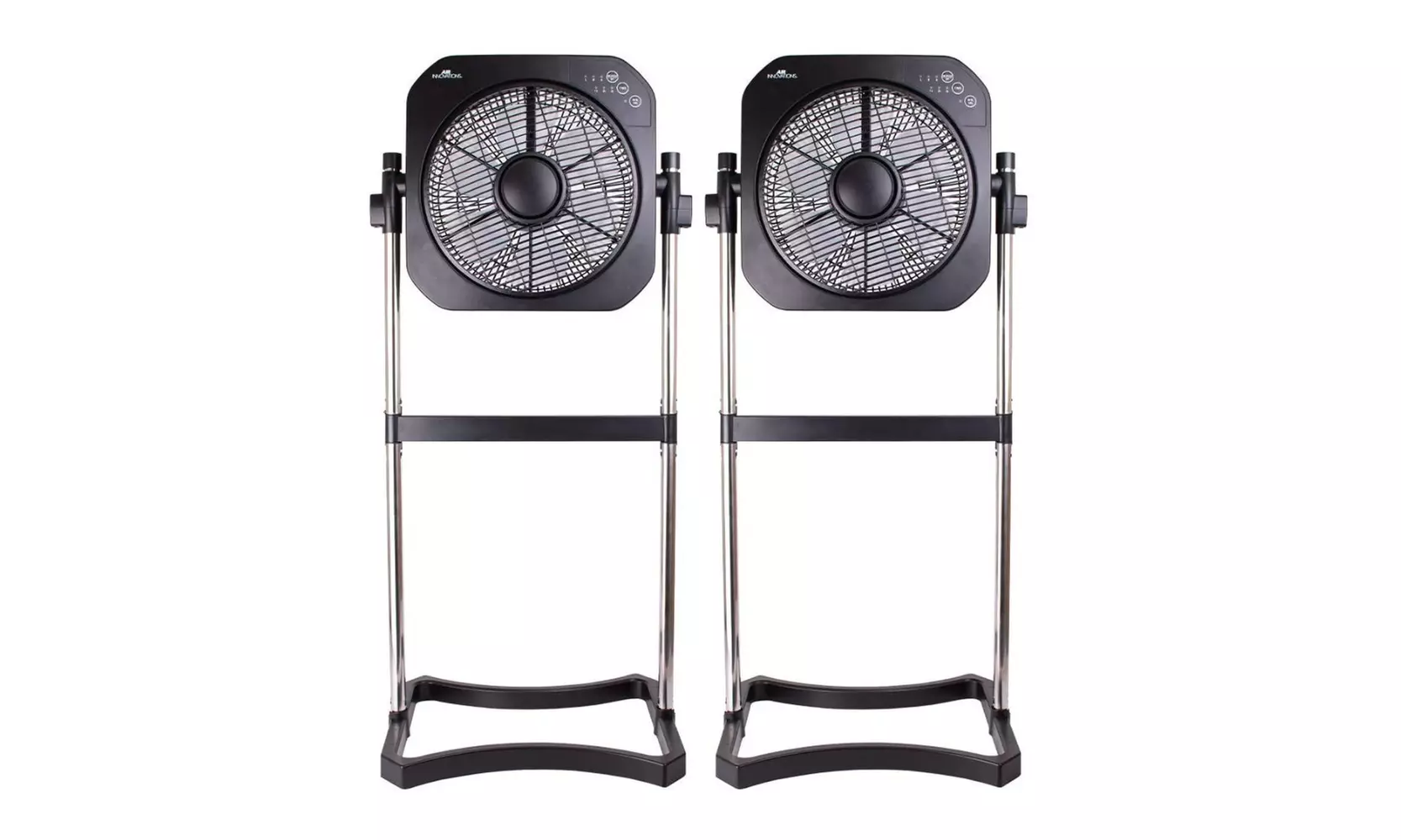 Air Innovations Two Swirl Cool Stand, Tabletop Fan with Cord/Wrap/Remote (Black) - Primary Image