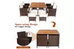 Costway 9-Piece Outdoor Rattan Dining Set - Second Medium