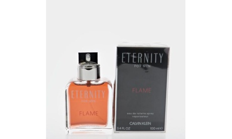 Eternity Flame By Calvin Klein 3.4 OZ Eau De Toilette Spray NEW In Box For Men Men Fresh Spray Eau De Toilette