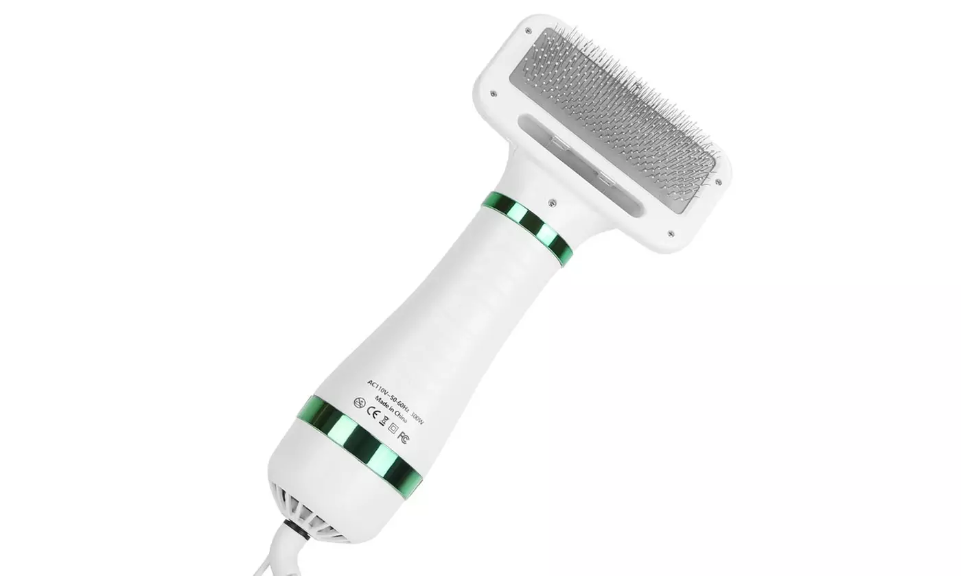 iMounTEK 2-in-1 Quiet Pet Grooming Hair Dryer and Slicker Brush for Dogs