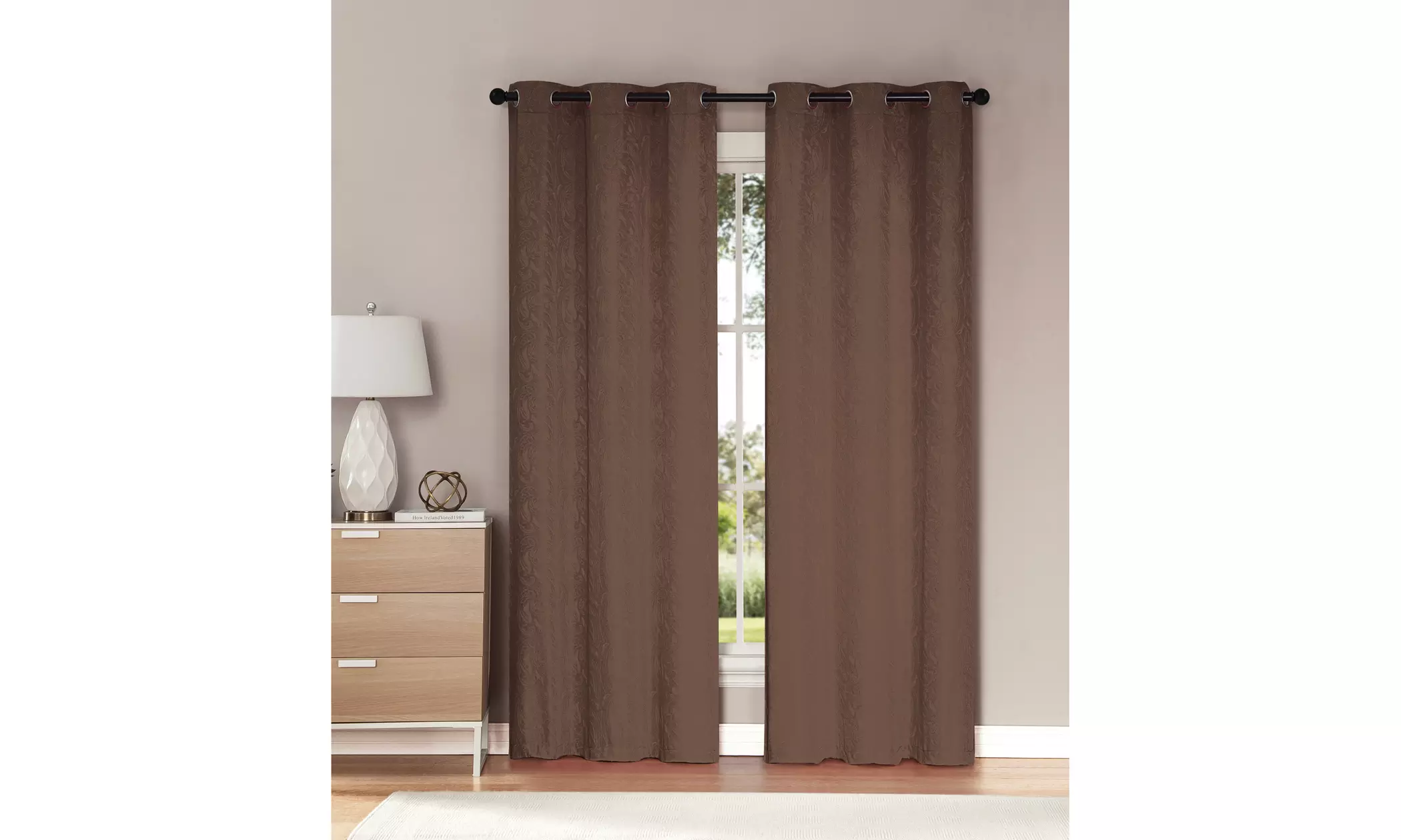 Charlotte Window Curtain Pane... | Groupon Goods