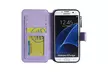 Samsung Galaxy S7 Edge Luxury Coach Series Flip Wallet Case Lavender - Second Medium