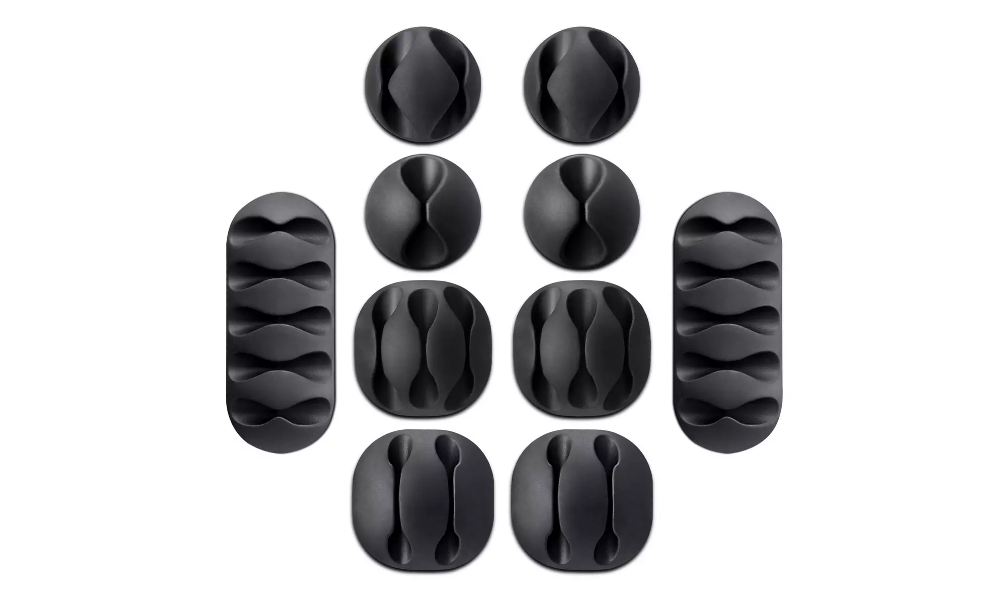 10 Pcs Cable Reel Organizer Cord Management Charger Desktop Clip Wire Holder US - Primary Image