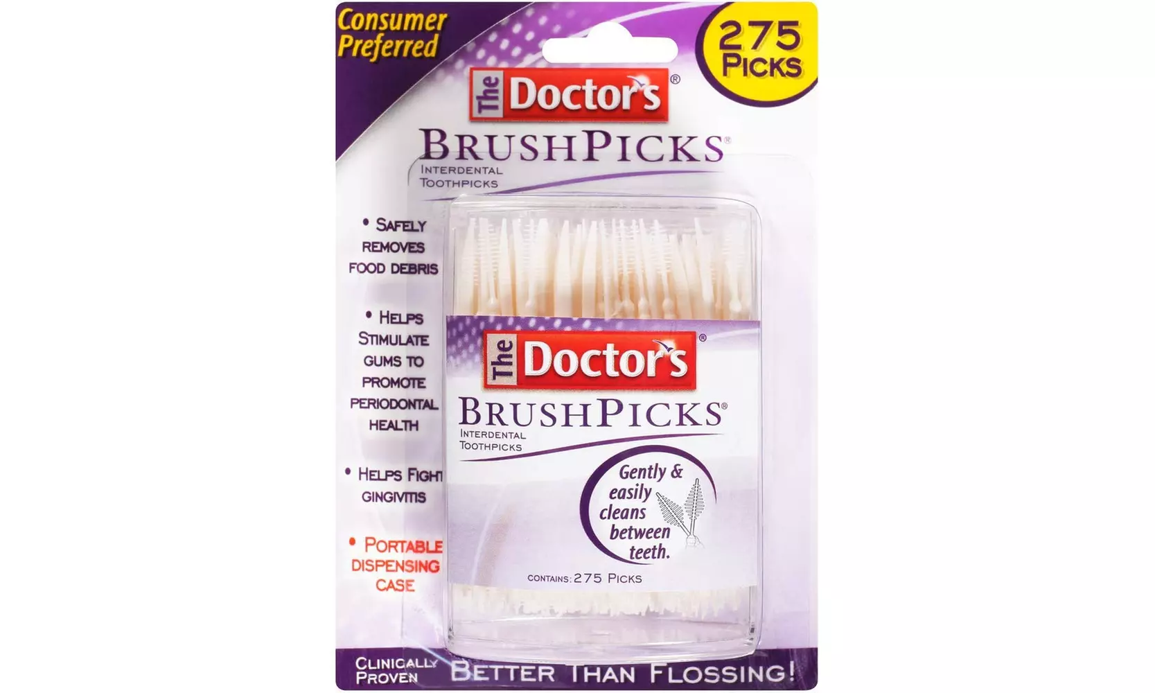 The Doctor's BrushPicks Interdental Toothpicks - Primary Image