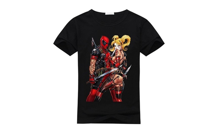 Tees Custom Deadpool Harley Quinn T Shirt