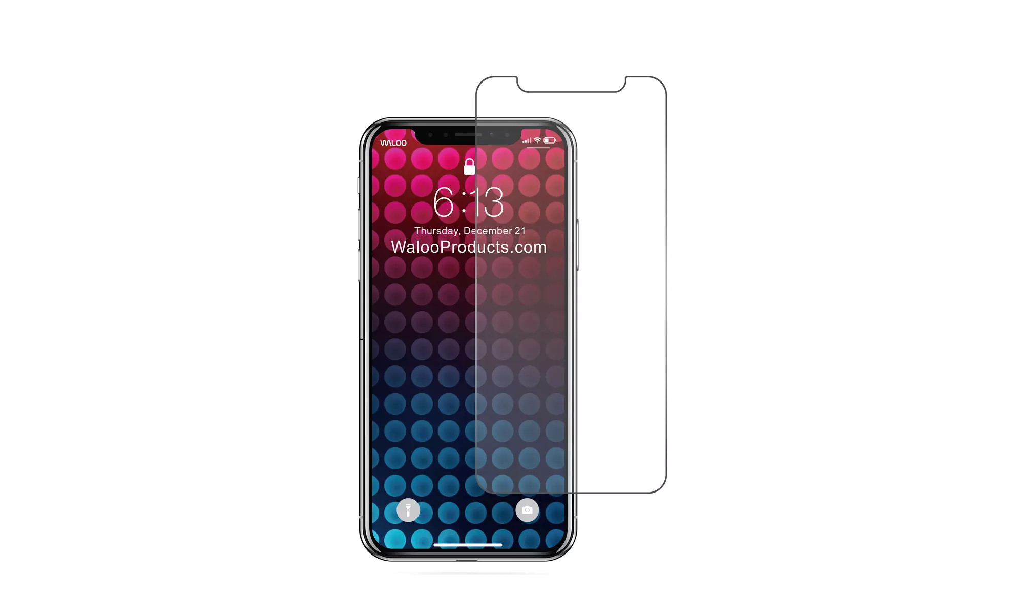 Waloo Privacy or Blue Light Tempered Glass Screen Protector for iPhone