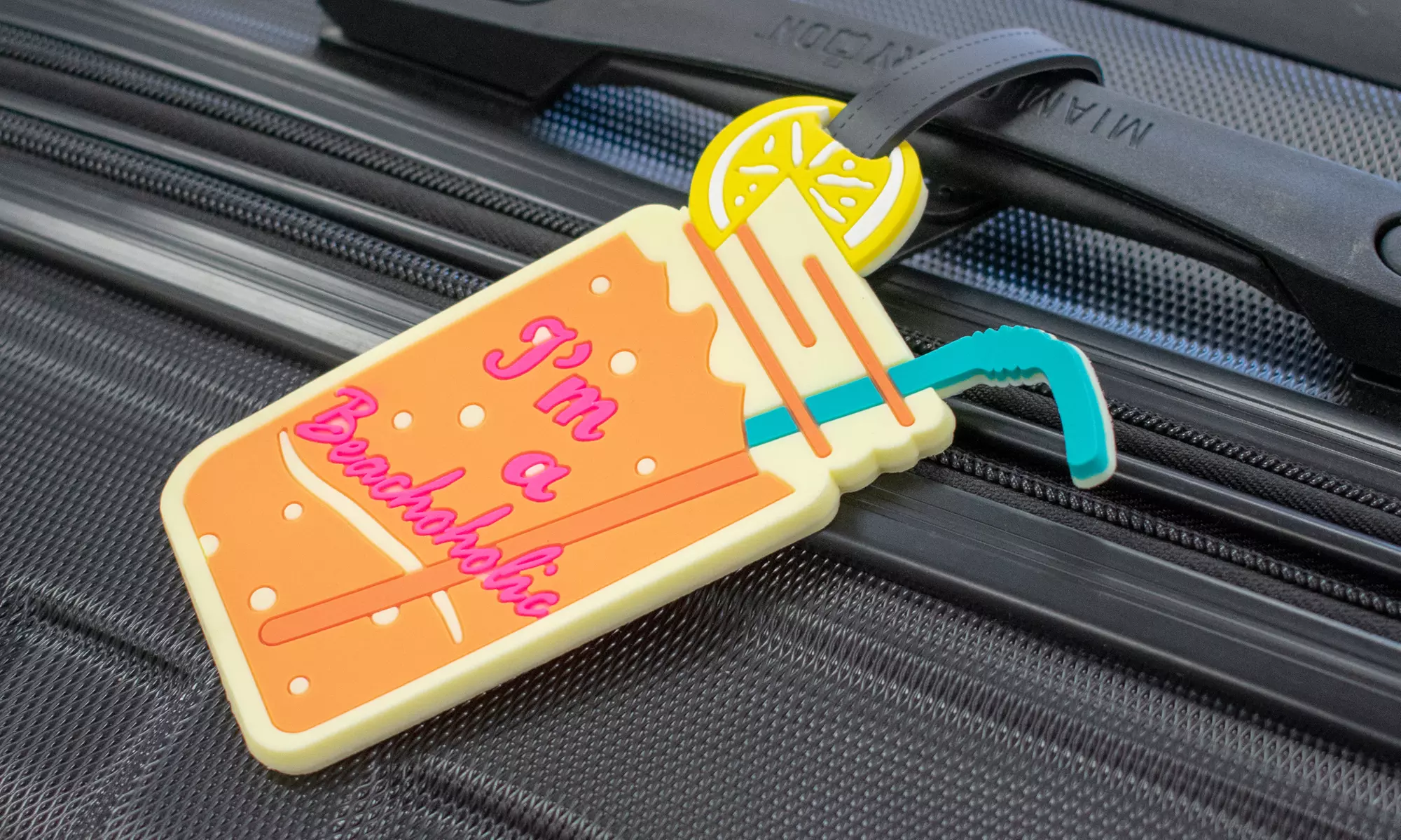 Miami CarryOn 2-Piece Novelty Luggage Tags