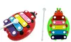5 Tones Xylophone for Kids Beetle Hand Knocking Wooden Piano