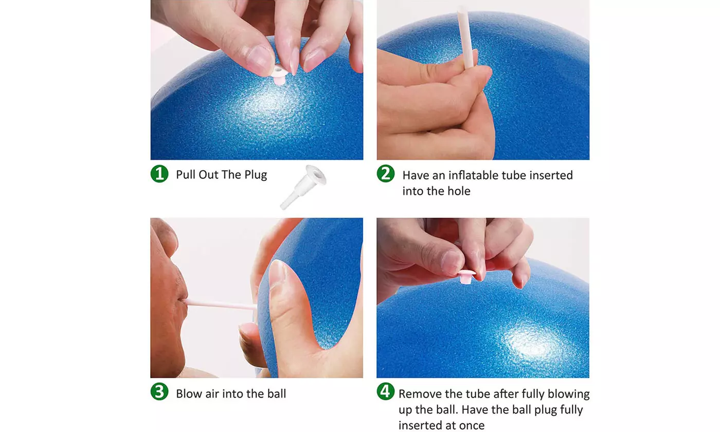 10 inch Exercise Yoga Ball Fitness Pilates Sculpting Balance Inflatable Tool
