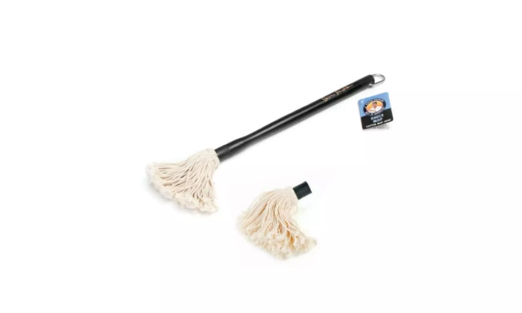 Steven Raichlen Sauce Mop with Wooden Handle and Replacement Head (2PC Set) - Primary Image