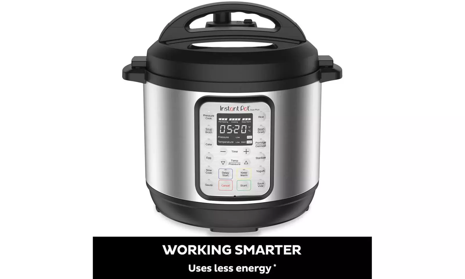 Instant Pot Duo Plus 9-in-1 Electric Pressure Cooker 3 Quart, Stainless Steel
