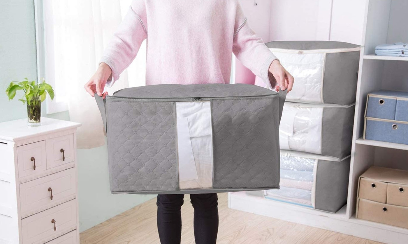 Large Capacity Clothes Bedding Storage Bag Organizer