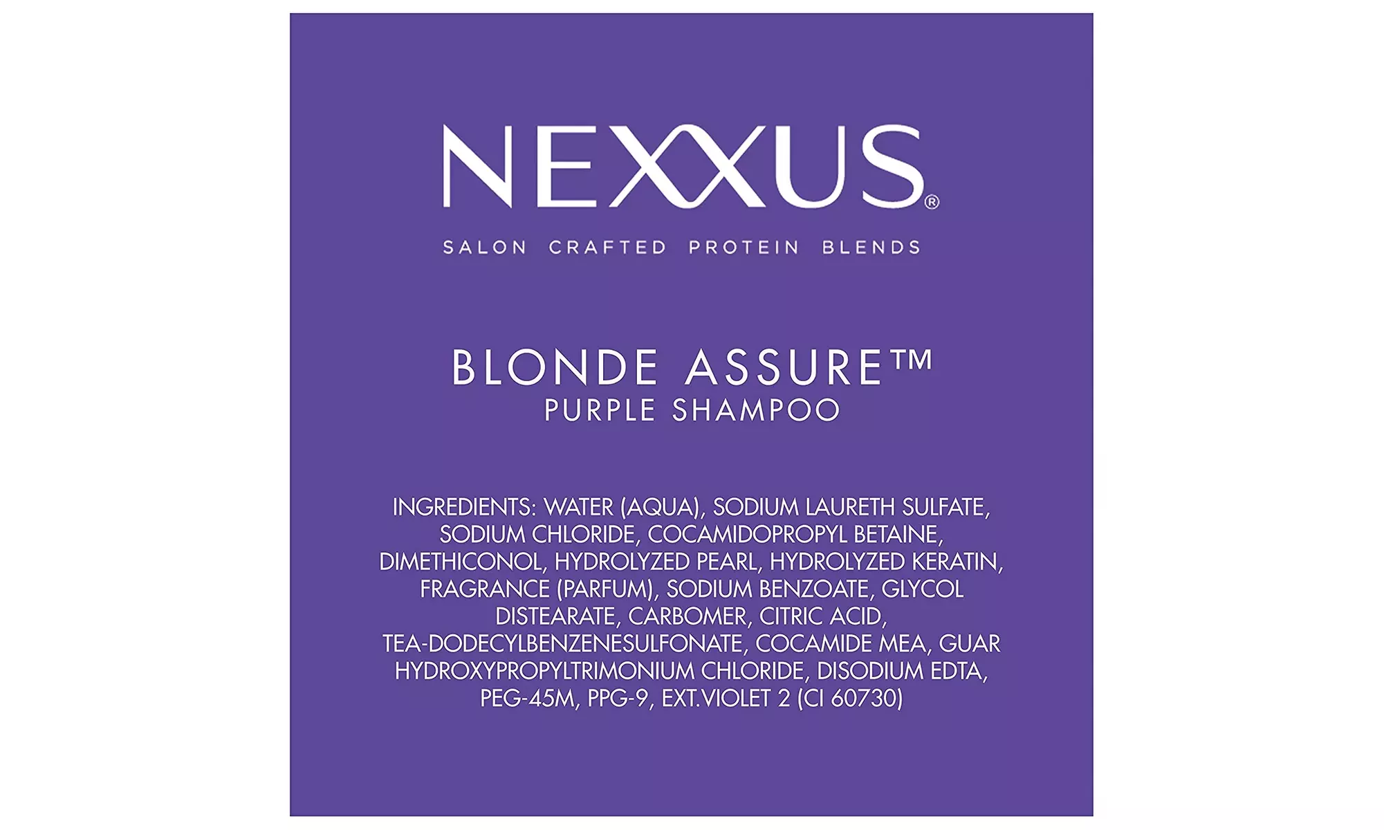 Nexxus Blonde Assure Purple Shampoo, Color Care Shampoo 8.5 oz - Second Medium