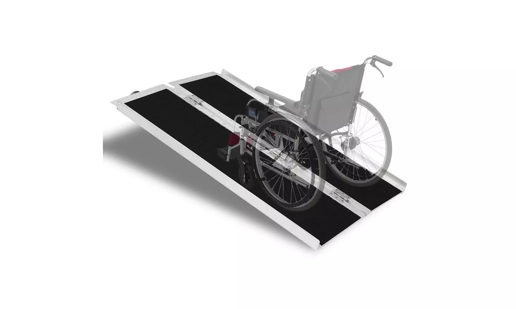 4FT Portable Aluminum Non-skid Wheelchair Ramp Mobility Scooter Carrier - Primary Image