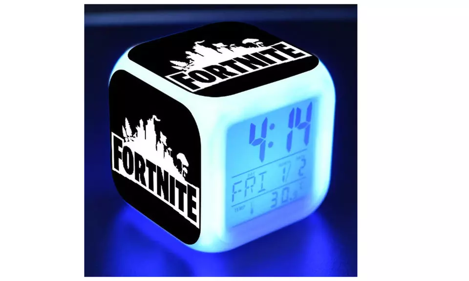 Fortnite 3D Night Lamp Alarm Clock - Primary Image