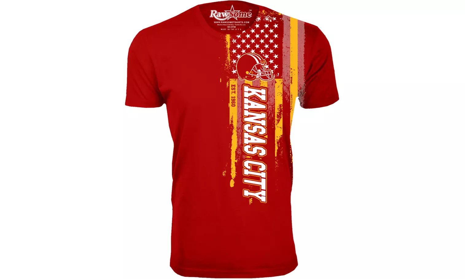 Men Football USA Flag T-Shirt (M-3XL)