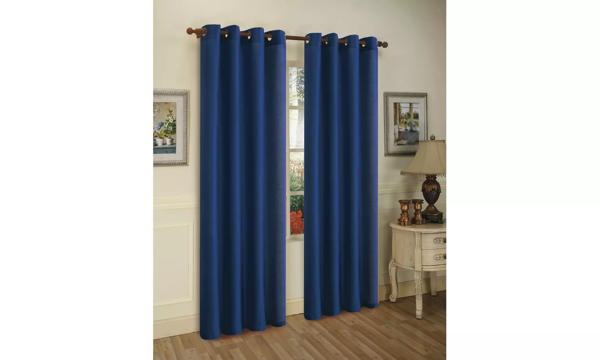 Alexa Semi-Sheer Bronze Grommet Curtain Panels (4-Pack)